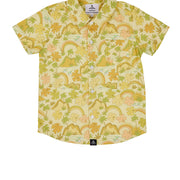 Seaesta Surf x Surfy Birdy Button Up Shirt / Youth / Hibiscus
