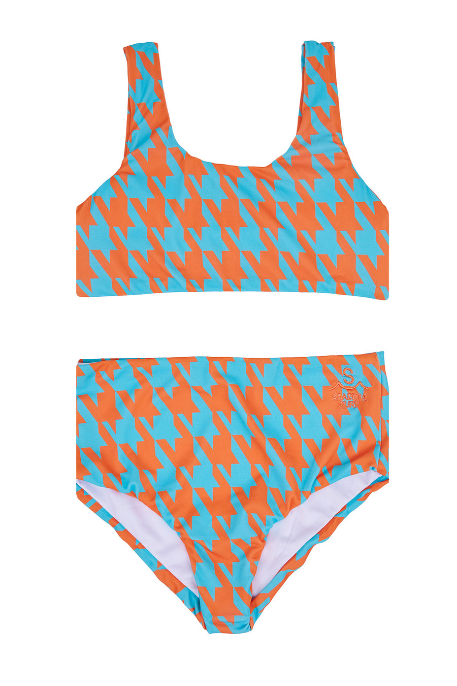 Houndstooth / Two Piece Swimsuit