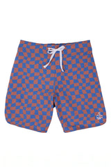 Men's Boardshorts / Wavy Checks Navy