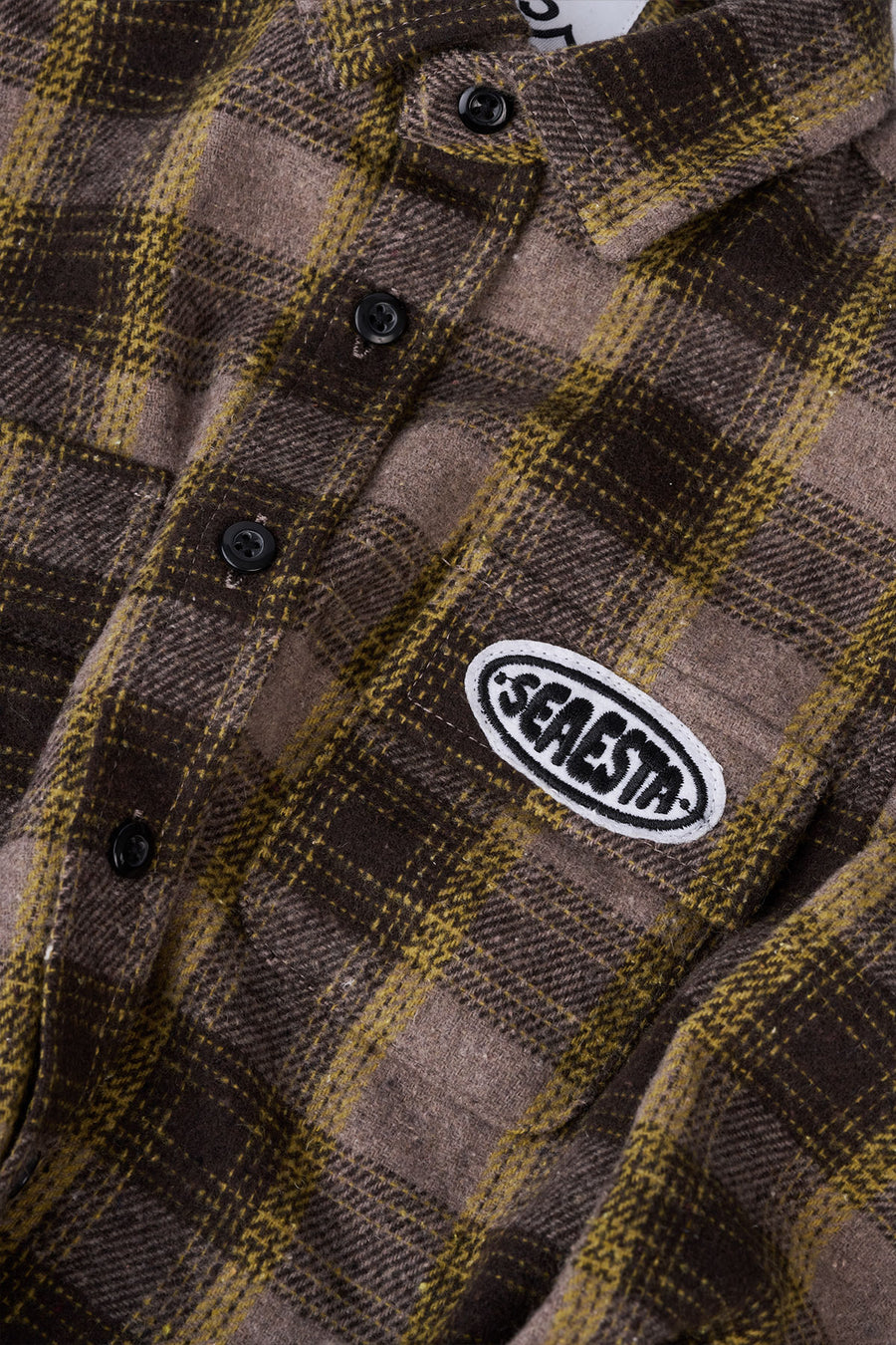 Patch Flannel Shirt / Youth / Charcoal