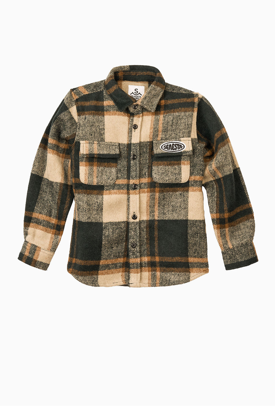 Patch Flannel Shirt / Youth / Emerald