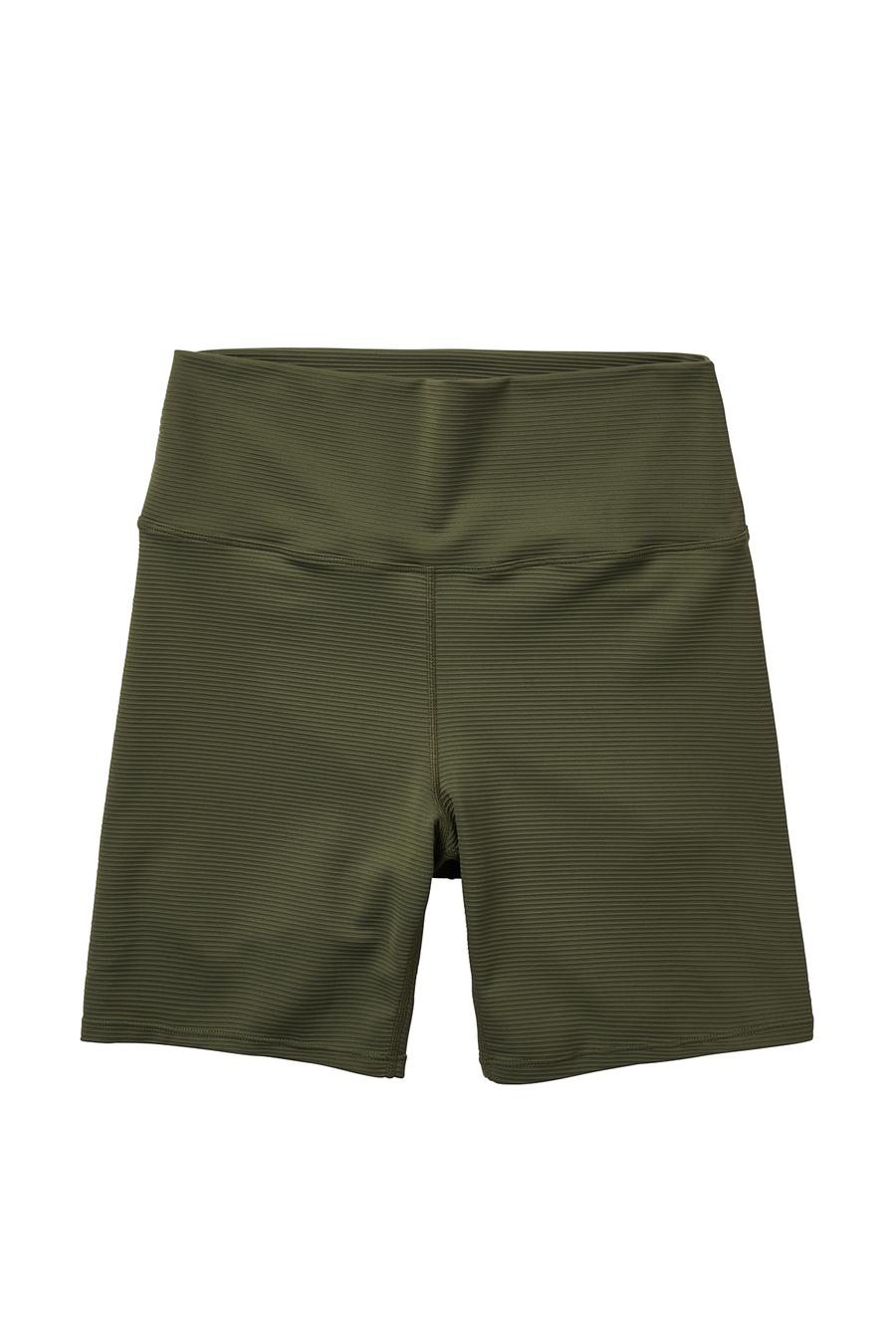 Women's Bike Shorts / Ribbed Fabric / Seaweed