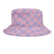 Wavy Checks Bucket Hat / Lavender