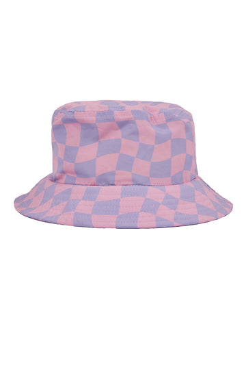 Wavy Checks Bucket Hat / Lavender