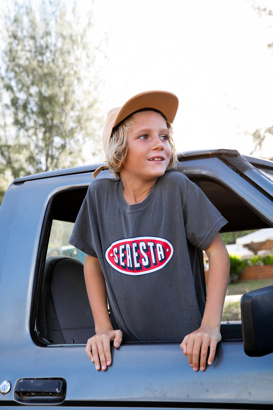 Seaesta Fuel Tee / Youth / Faded Grey