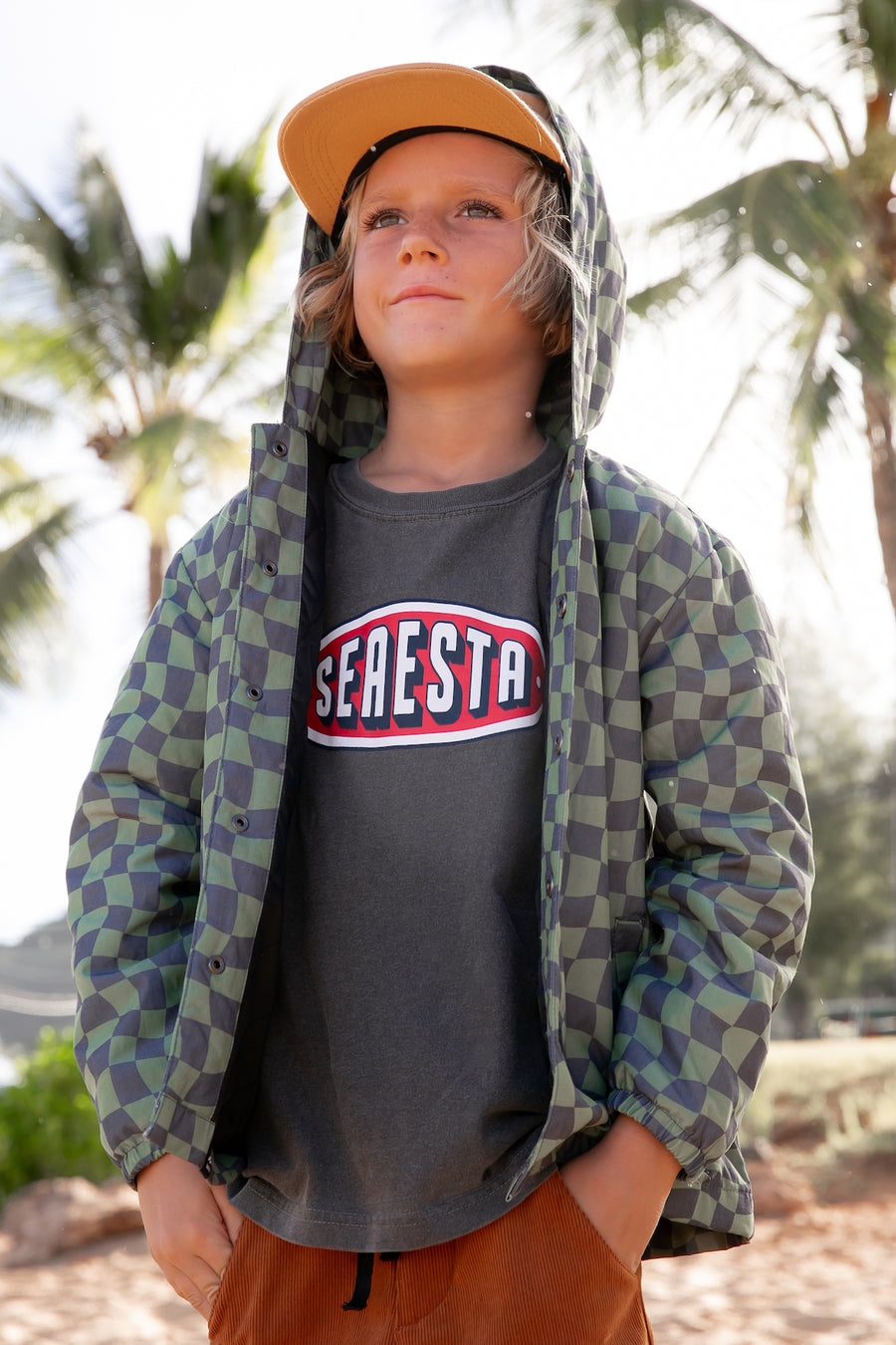 Seaesta Surf Offshore Jacket / Wavy Checks / Pine