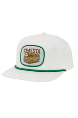 Sun Chaser Patch Snapback Hat / Ivory