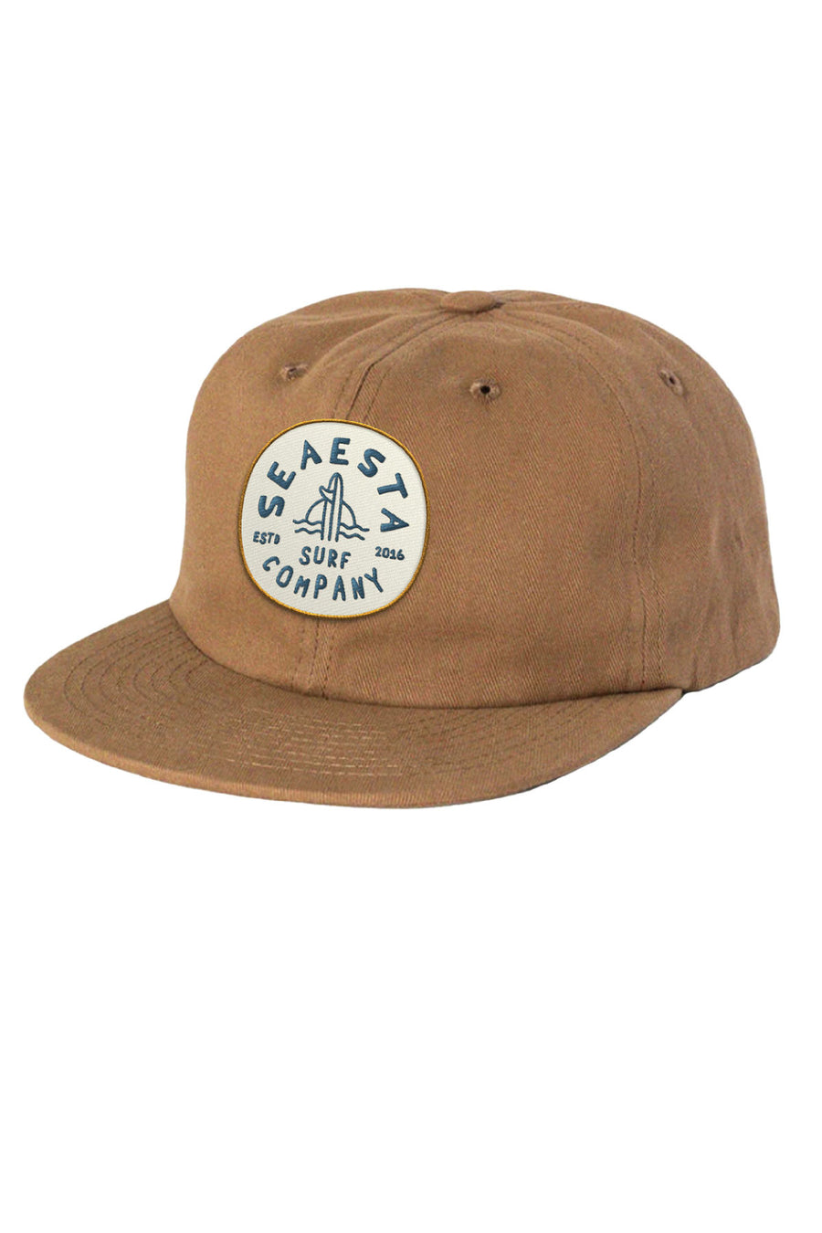 Shoreline Patch Snapback Hat / Tan