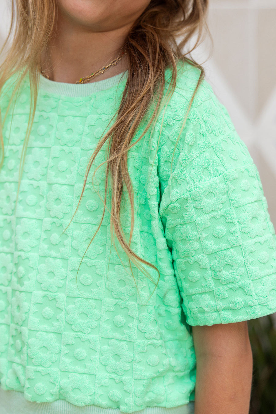 Floral Terry Set / Mint