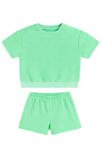 Floral Terry Set / Mint