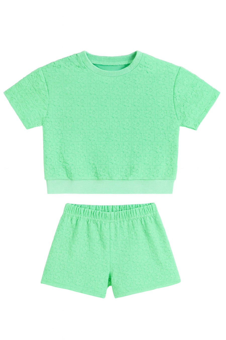 Floral Terry Set / Mint