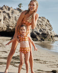 LSPACE x Seaesta Seaside Gingham Women's Two Piece Swimsuit / Jess Top