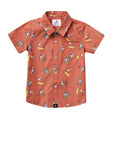 Seaesta Surf x Peanuts® Snoopy Shade Button Up Shirt / KIDS / Clay