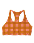 Women's Sports Bra / Seaside Gingham