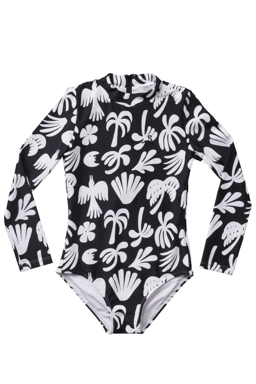Seaesta Surf x Ty Williams / Long Sleeve Swimsuit / Charcoal