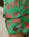 Zébre Button Up Shirt / KIDS / Emerald