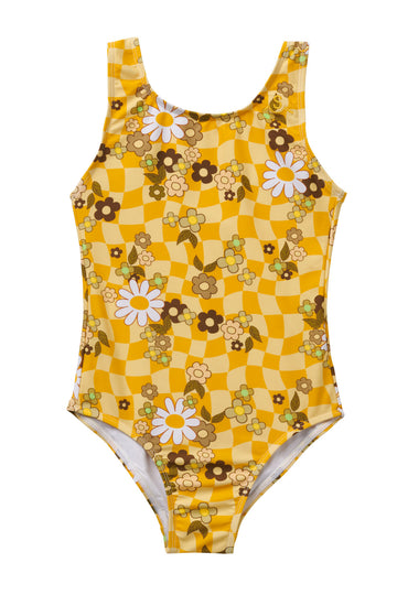 Sunny Days Checks / Swimsuit / Pear