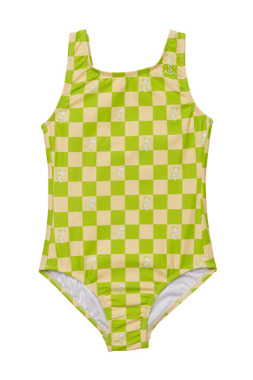 Seaesta Surf x Peanuts® Snoopy Checker Swimsuit / Lime