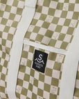 Seaesta Surf x Peanuts® Recycled Tote Bag / Checkered Moss