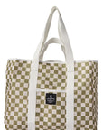 Seaesta Surf x Peanuts® Recycled Tote Bag / Checkered Moss
