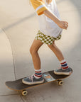 Seaesta Surf x Peanuts® Checkerboard Boardshorts / Moss