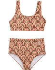 Sea Arches Retro / Rose / Two Piece Swimsuit