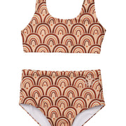 Sea Arches Retro / Rose / Two Piece Swimsuit