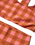 Women's Bike Shorts / Seaside Gingham