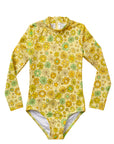 Surfy Birdy x Seaesta Surf / Surfy 60s / Chartreuse Long Sleeve Swimsuit