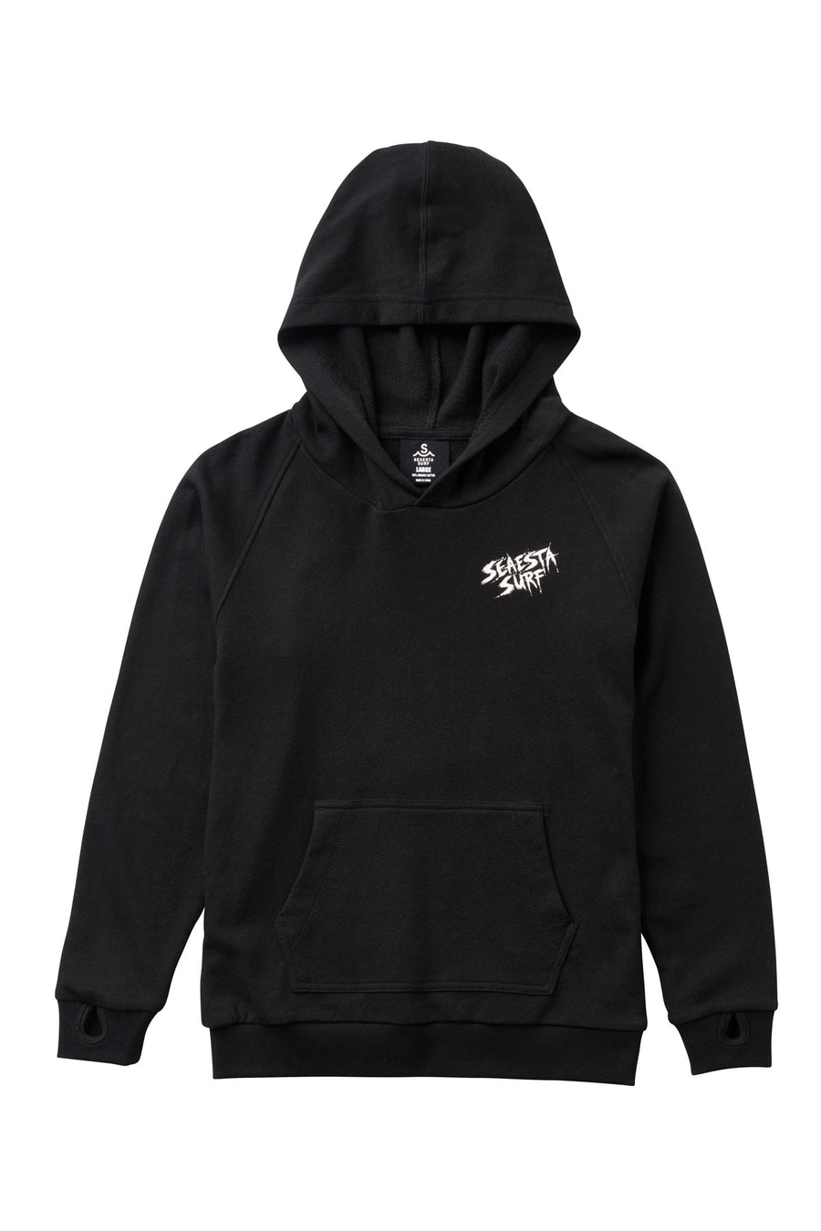 Seaesta Surf Black Hoodie with Tie Dye Graphic / Youth