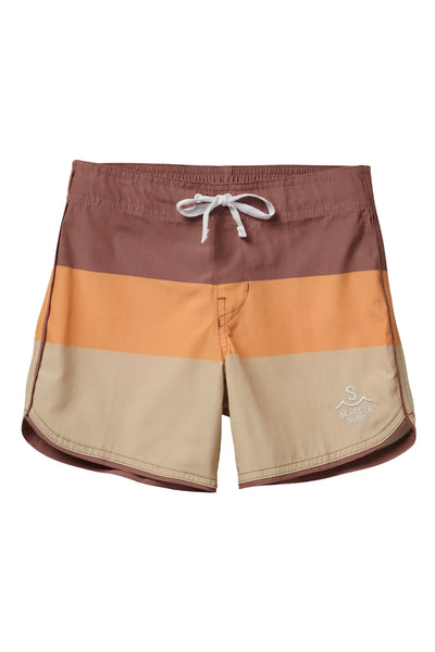 ★SURFEA★ CHARLIE BOTTOMBLUE Seaesta Surf x SpongeBob® Boys Boardshorts – Scallop Retro