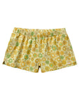 Women's Boardshorts / Surfy Birdy / Retro Daydream Floral / Chartreuse