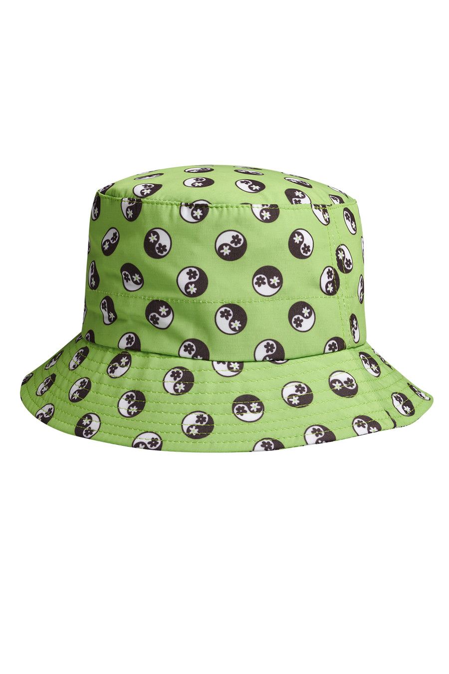 Yin Yang / Neon Green / Bucket Hat