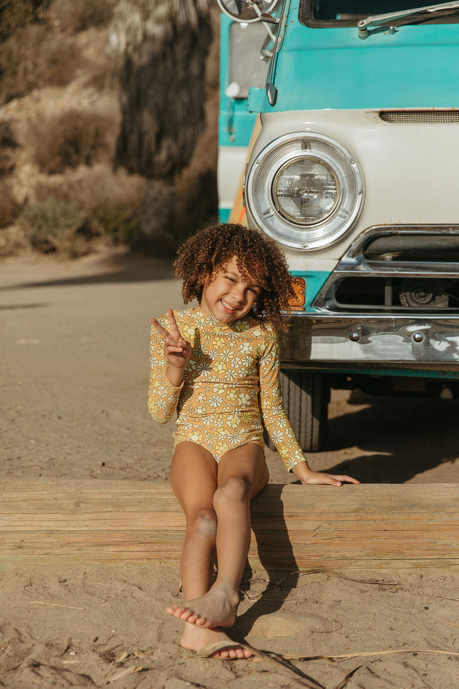 Surfy Birdy x Seaesta Surf / Surfy 60s / Long Sleeve Swimsuit